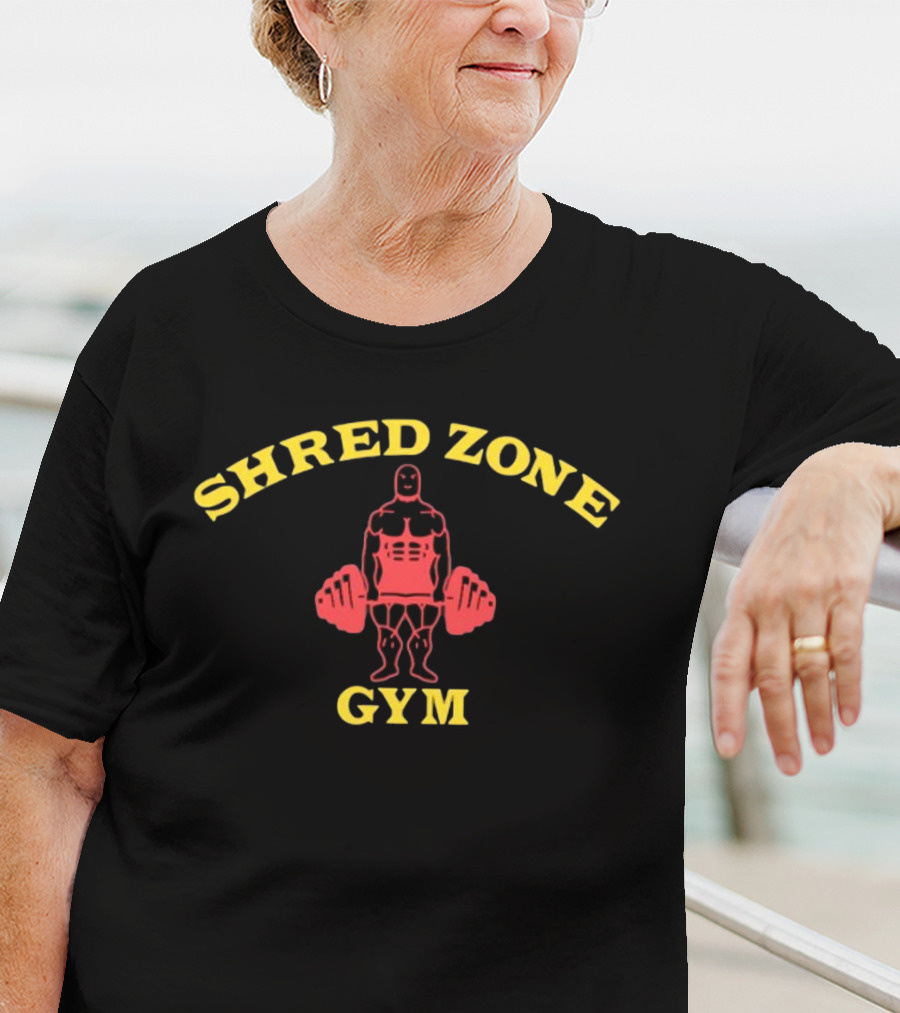 Timothée Chalamet Wearing Shred Zone Gym Bodybuilder T-Shirt