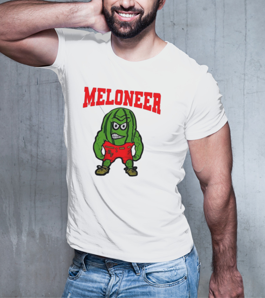 Rocky Ford Meloneer RF Mascot Watermelon Character T-Shirt