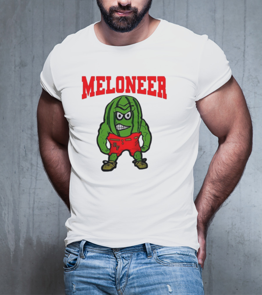 Rocky Ford Meloneer RF Mascot Watermelon Character T-Shirt