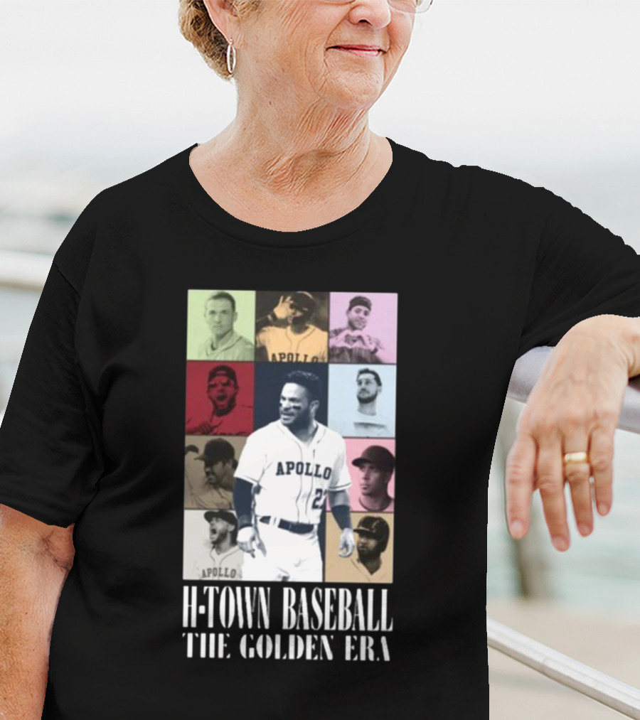 Apollohou H-Town Baseball The Golden Era Apollo Collection T-Shirt