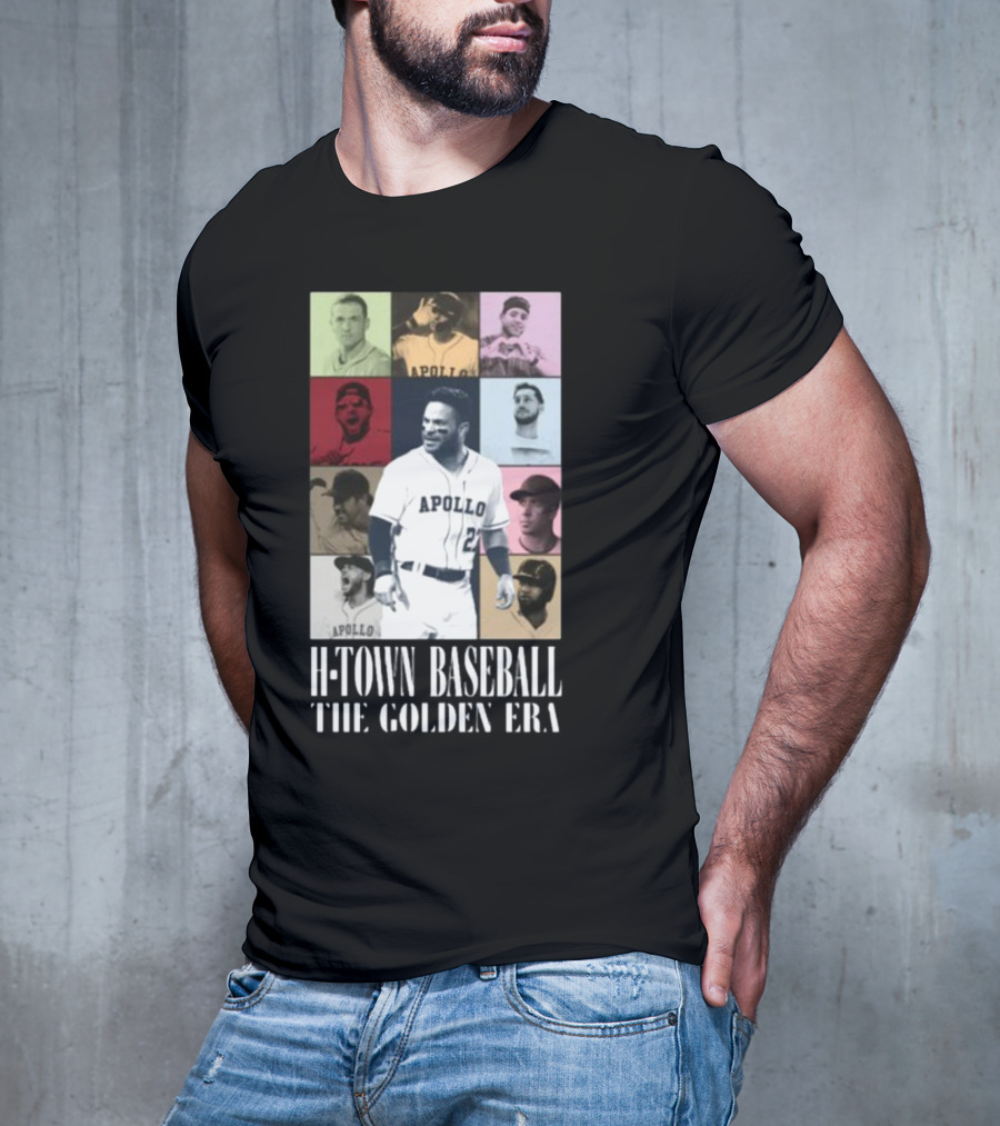 Apollohou H-Town Baseball The Golden Era Apollo Collection T-Shirt