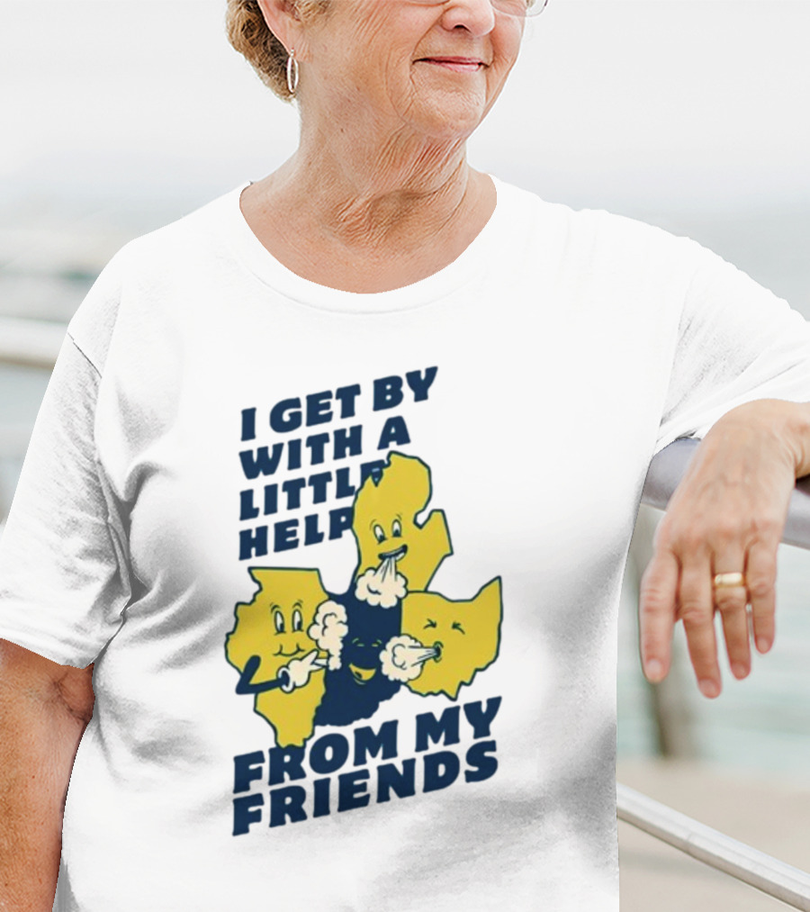 Thicc Van Exel I Get By With A Little Help From My Friends State Characters T-Shirt