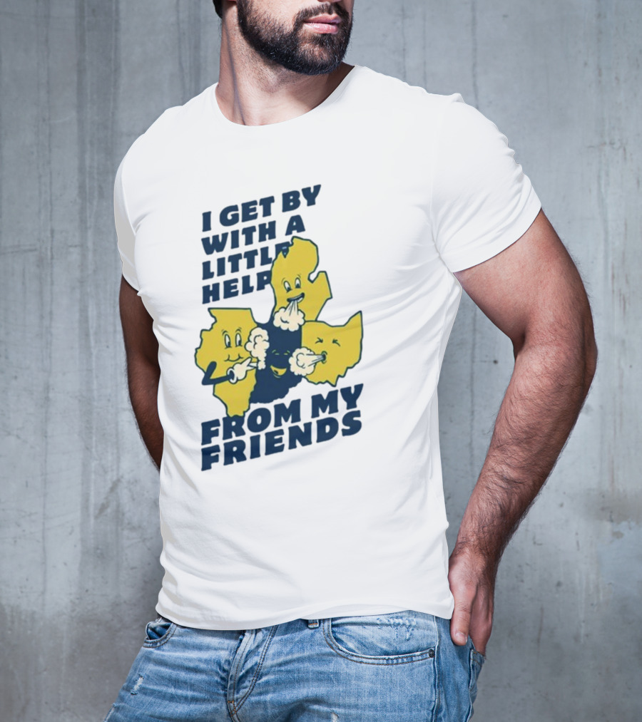 Thicc Van Exel I Get By With A Little Help From My Friends State Characters T-Shirt