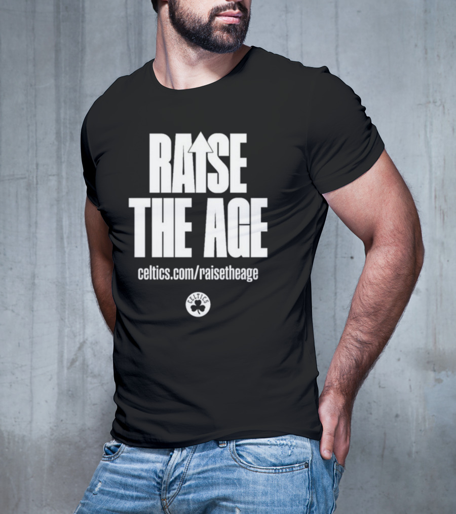 Jayson Tatum Celtics Raise The Age Campaign Celtics.com/raisetheage T-Shirt