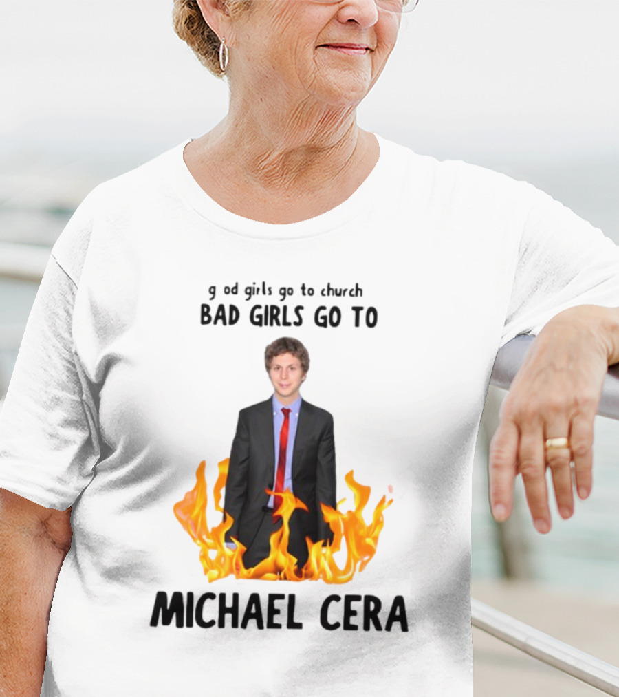 Bad Girls Go To Michael Cera Flame Suit T-Shirt