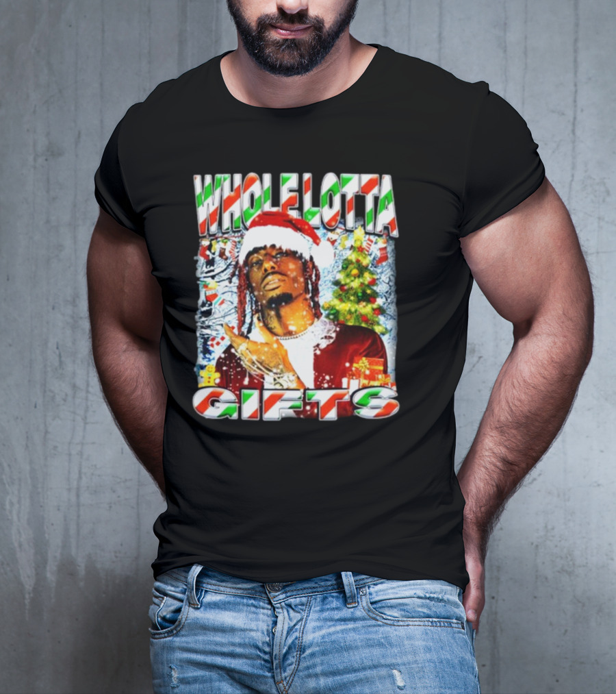 Whole Lotta Gifts Christmas Santa T-Shirt