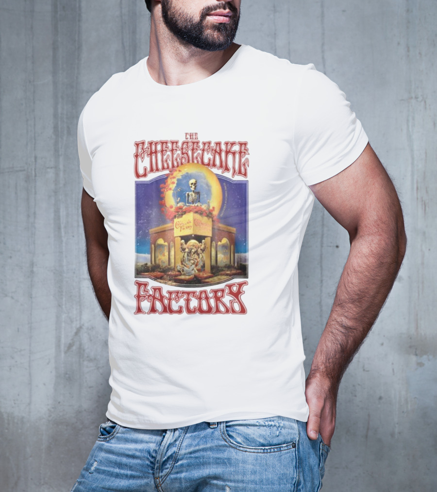 Waveygoods The Cheesecake Factory Skeleton Grateful Dead T-Shirt