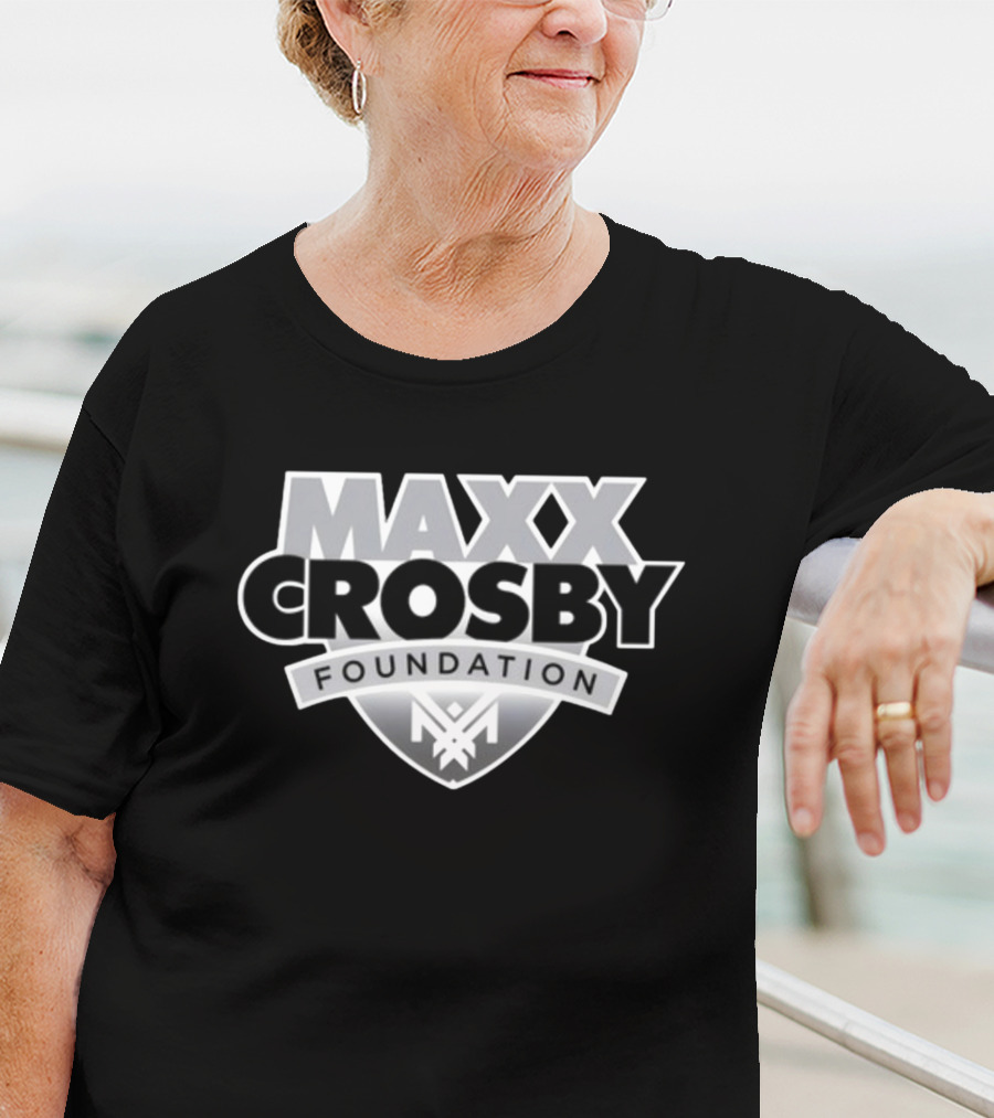 Maxx Crosby Foundation Shield Emblem T-Shirt