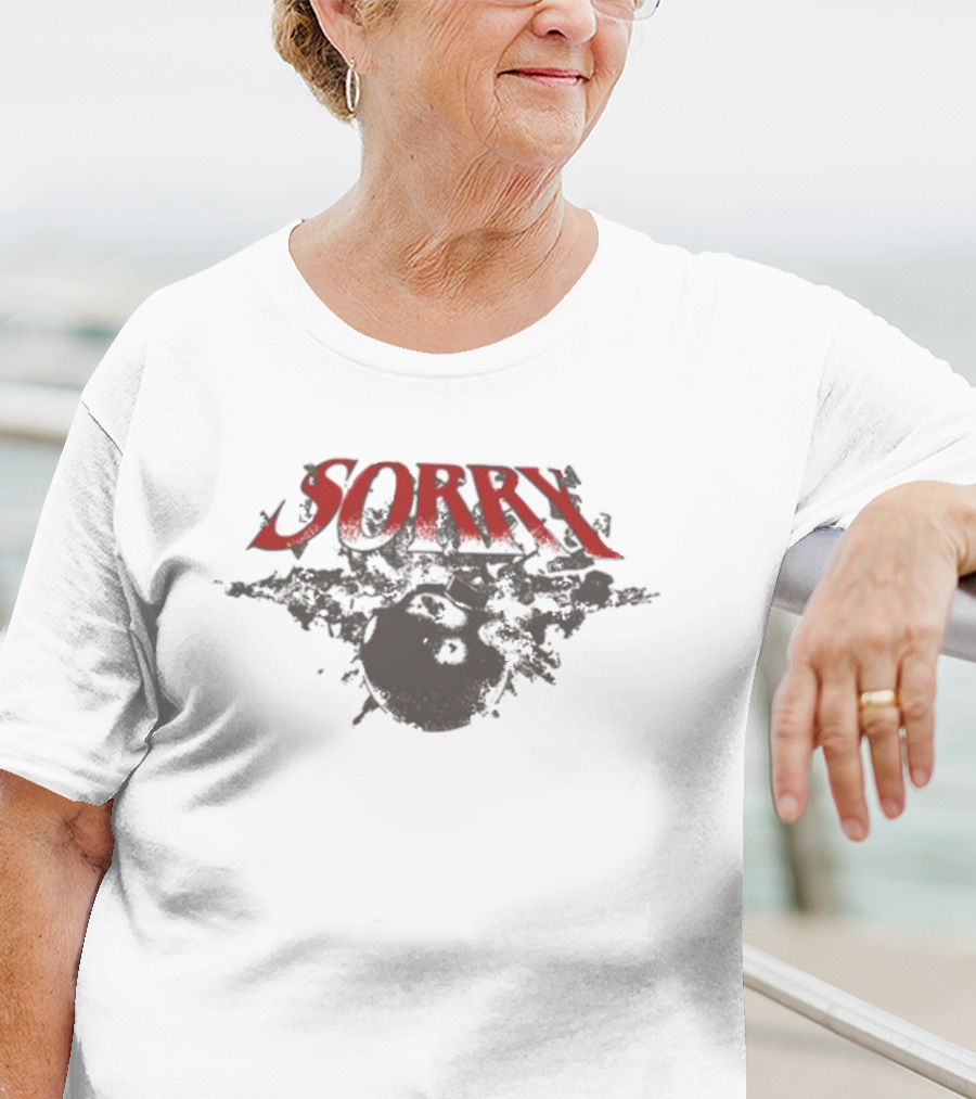 Sorry Bomb Warning Violently Improvised Material Explosive T-Shirt