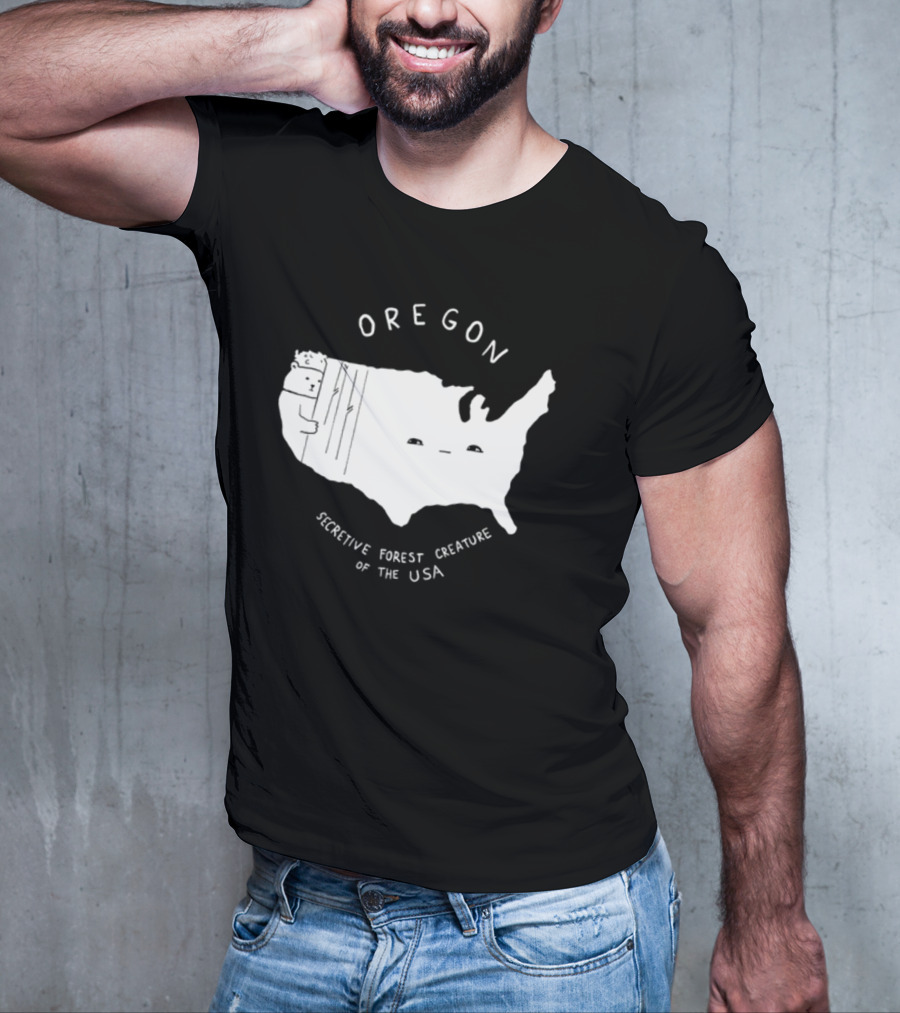 Oregon Secretive Forest Creature Of The USA Nathanwpylestrangeplanet T-Shirt