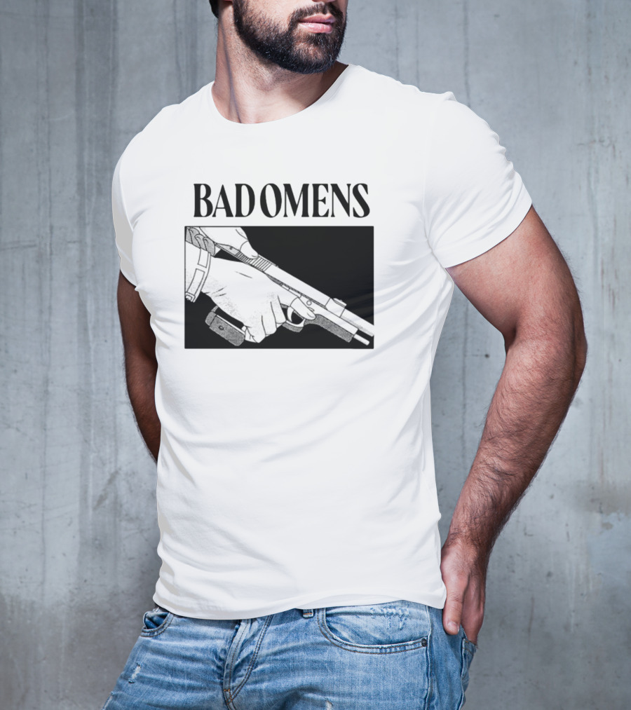Bad Omens What's The Difference Between A God And Gun Hands Holding Gun T-Shirt