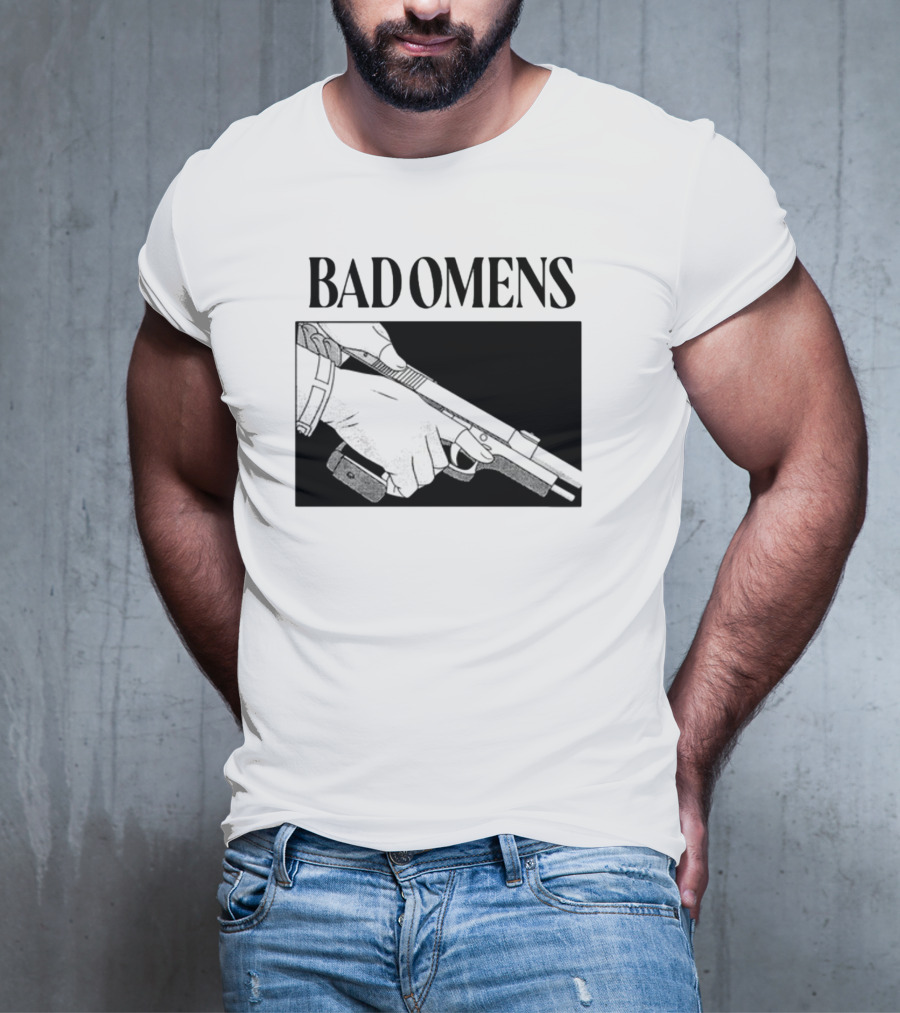 Bad Omens What's The Difference Between A God And Gun Hands Holding Gun T-Shirt
