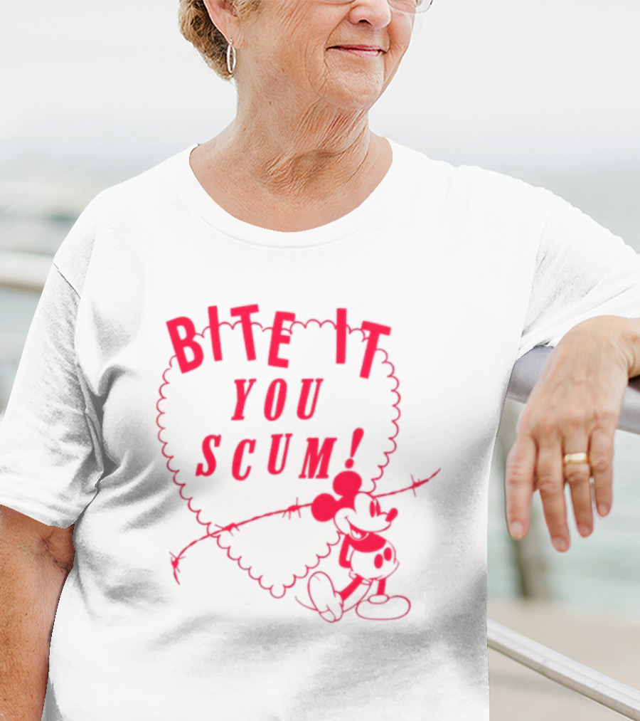 Bite It You Scum Mouse Barbed Wire T-Shirt