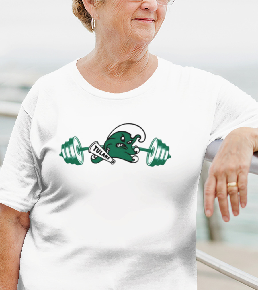 Tulane Angry Wave Weightlifting T-Shirt
