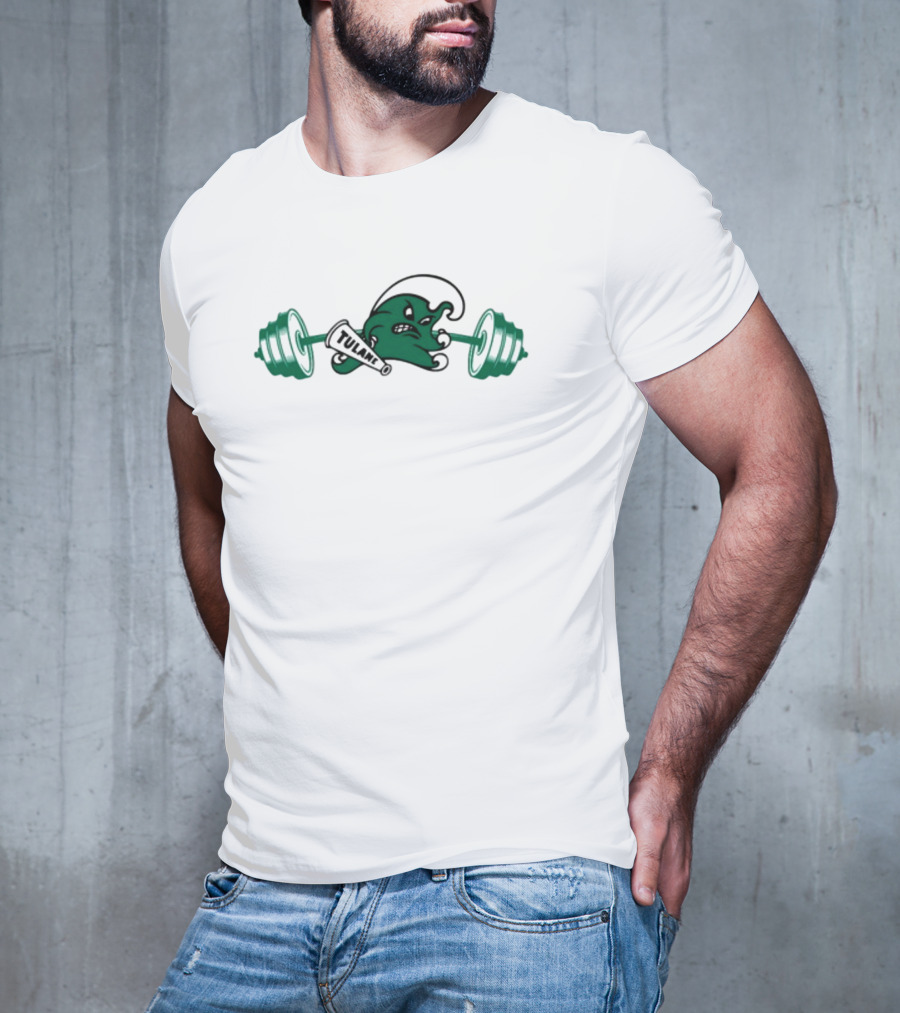 Tulane Angry Wave Weightlifting T-Shirt