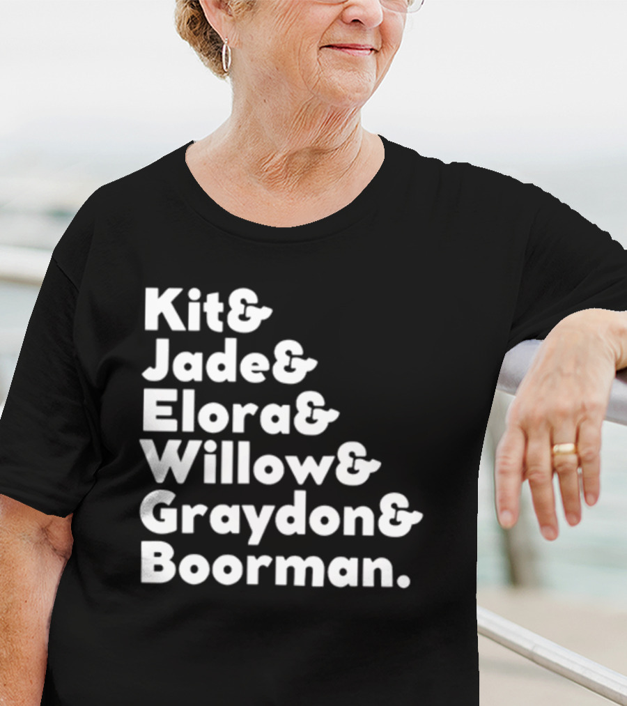 Kit Jade Elora Willow Graydon Boorman Willow TV Show Character List T-Shirt