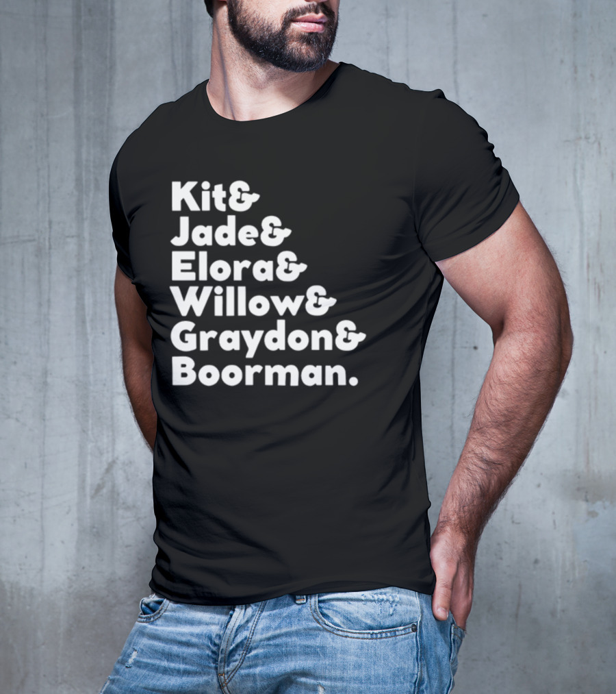 Kit Jade Elora Willow Graydon Boorman Willow TV Show Character List T-Shirt