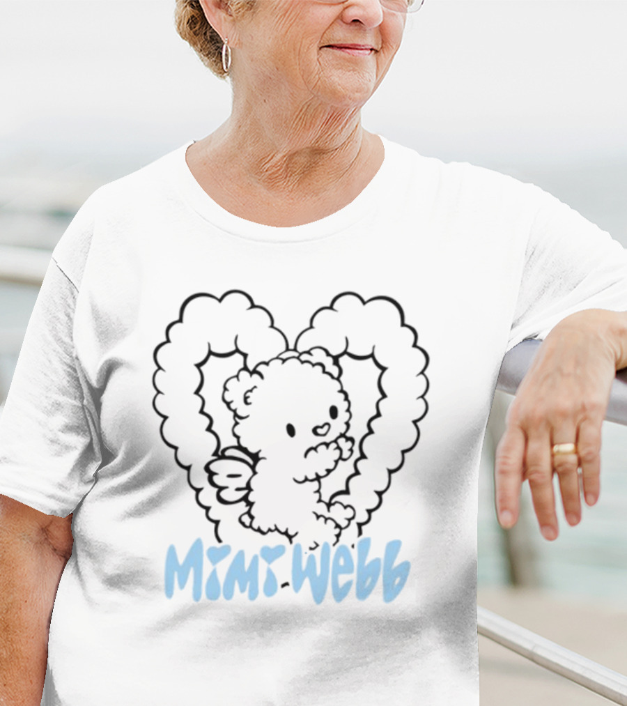Mimi Webb Teddy Bear Heart Wings T-Shirt