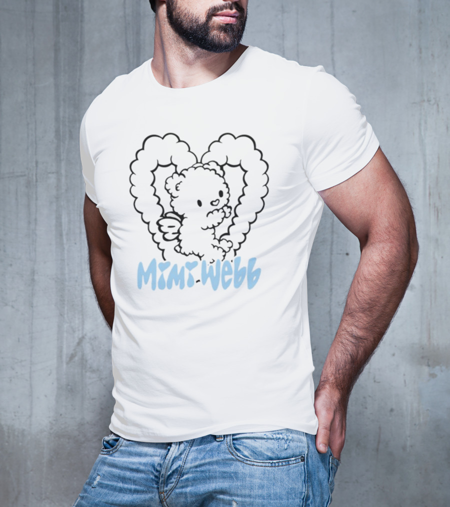 Mimi Webb Teddy Bear Heart Wings T-Shirt