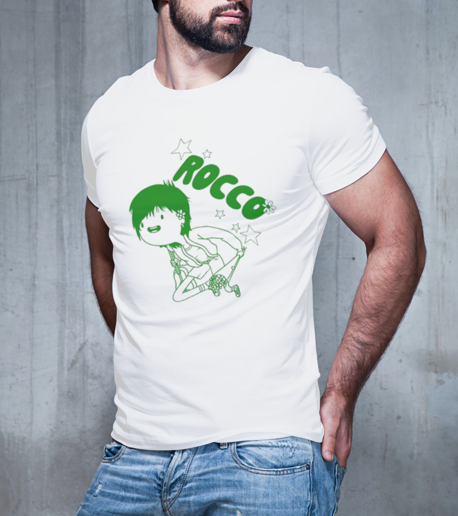 Rocco Animated Green Glow Character T-Shirt