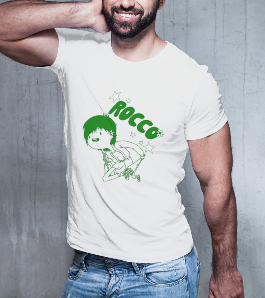 Rocco Animated Green Glow Character T-Shirt