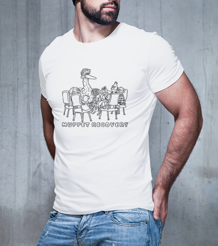Muppet Recovery Big Bird Group Circle T-Shirt