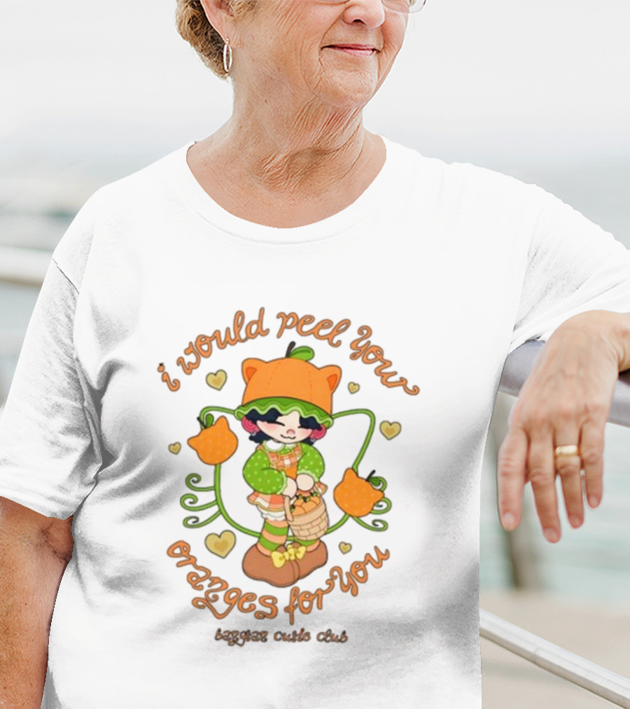 I Would Peel You Oranges For You Cute Kid Orange Hat Bangtan Cutie Club T-Shirt