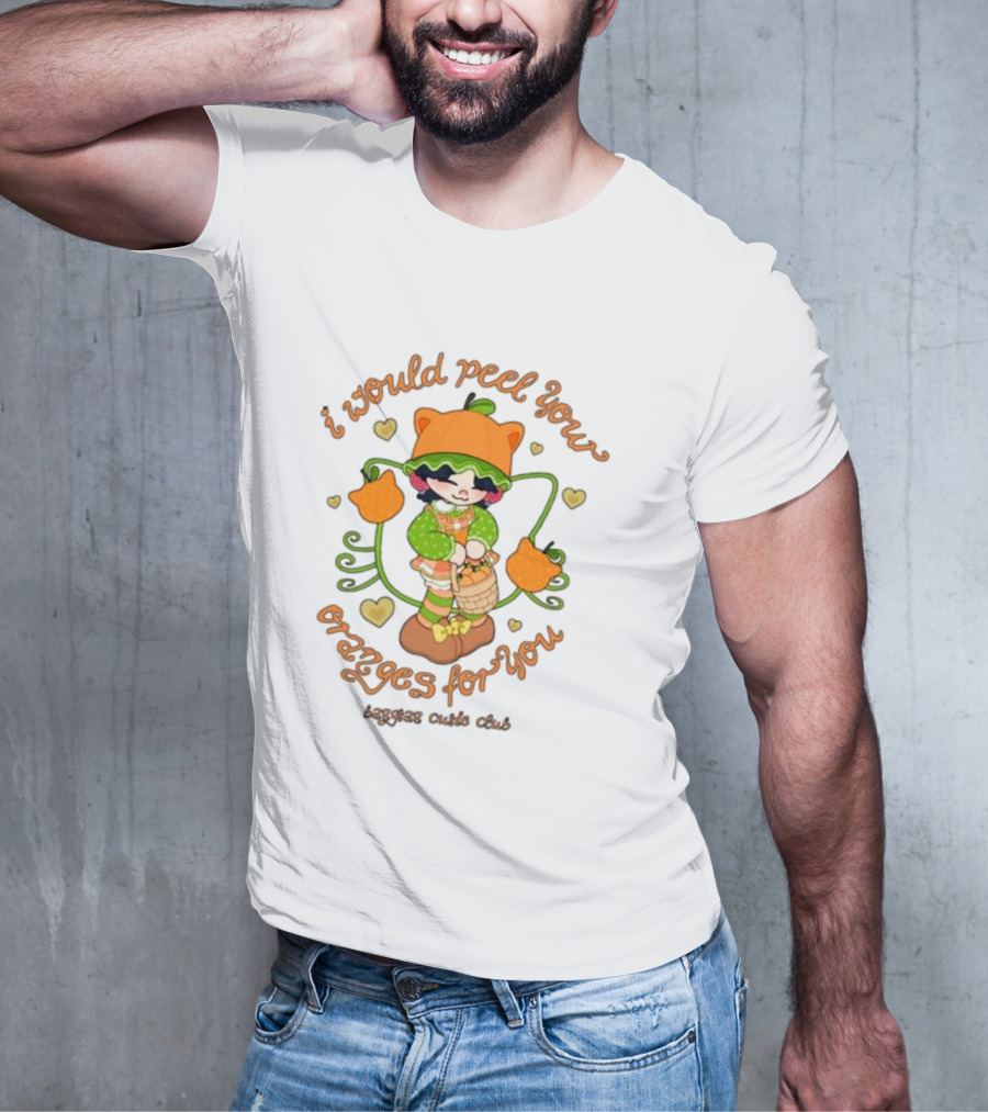 I Would Peel You Oranges For You Cute Kid Orange Hat Bangtan Cutie Club T-Shirt