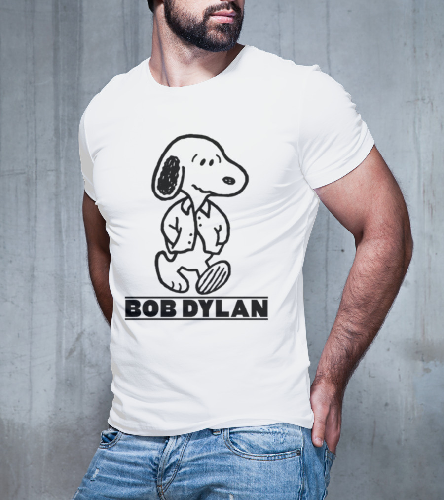 Stereospectralprints Bob Dylan Snoopy Peanuts Character T-Shirt