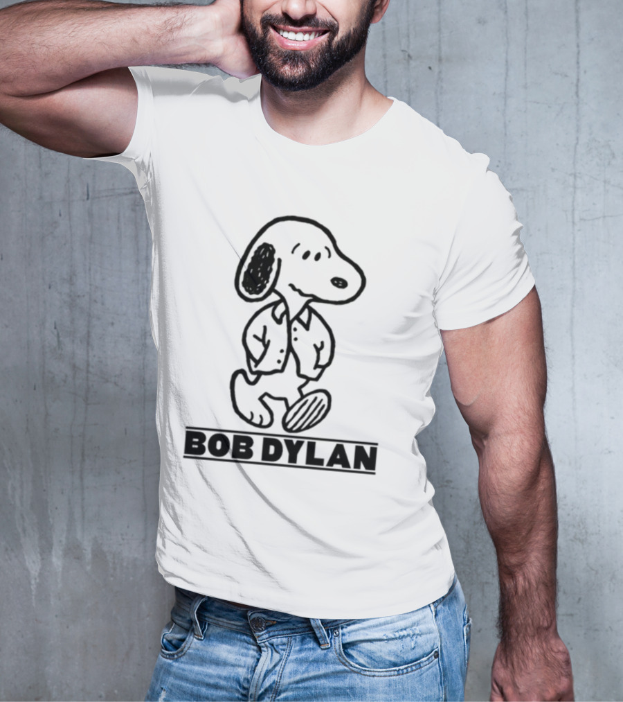 Stereospectralprints Bob Dylan Snoopy Peanuts Character T-Shirt