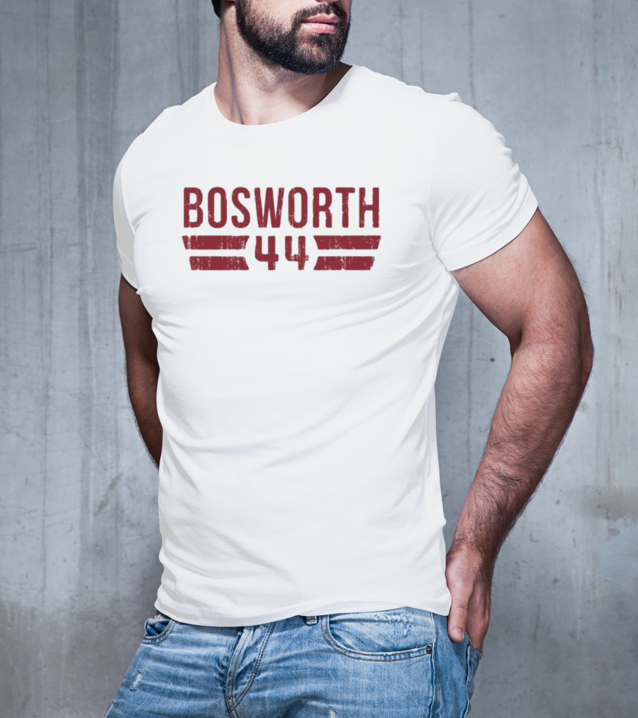 Bosworth 44 Distressed Stripes Retro Sports T-Shirt
