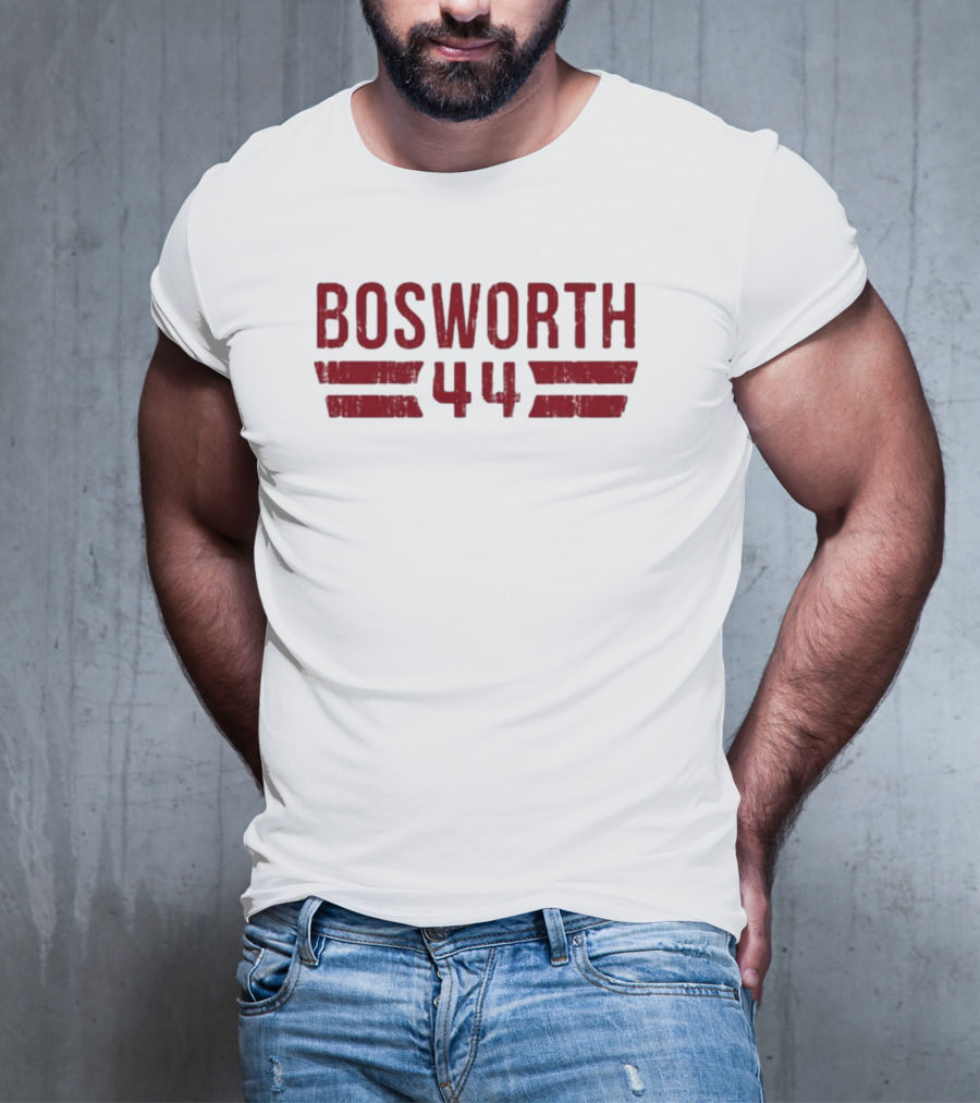 Bosworth 44 Distressed Stripes Retro Sports T-Shirt