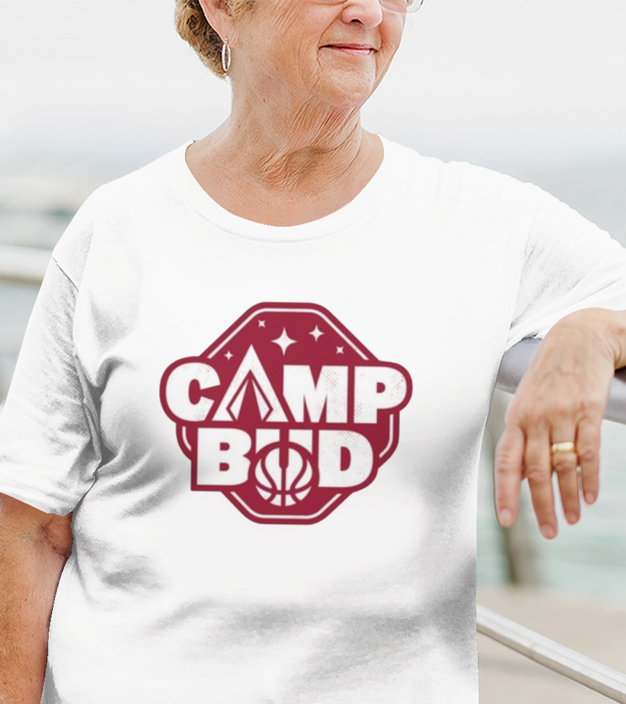 CAMP BUD Basketball Tent And Stars T-Shirt