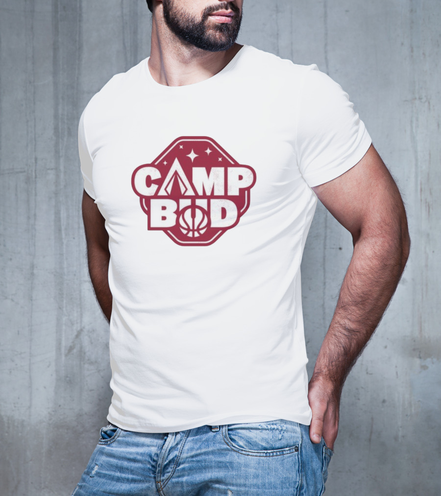 CAMP BUD Basketball Tent And Stars T-Shirt