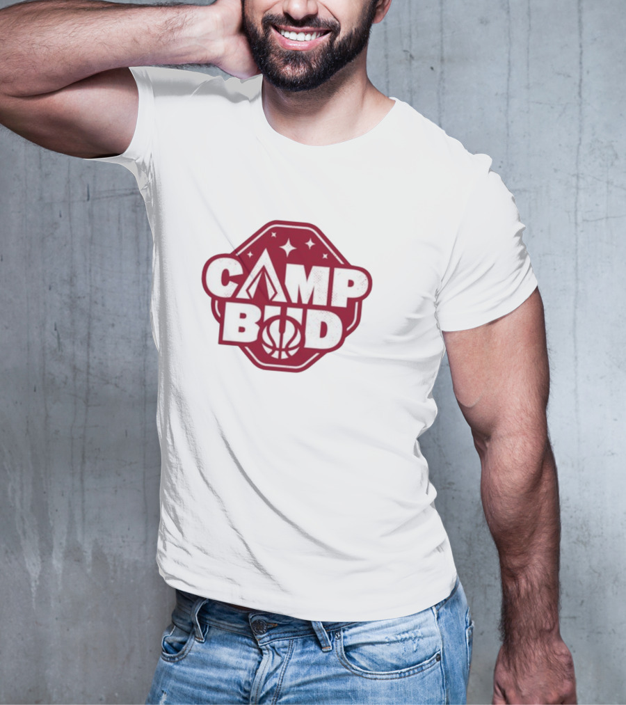 CAMP BUD Basketball Tent And Stars T-Shirt