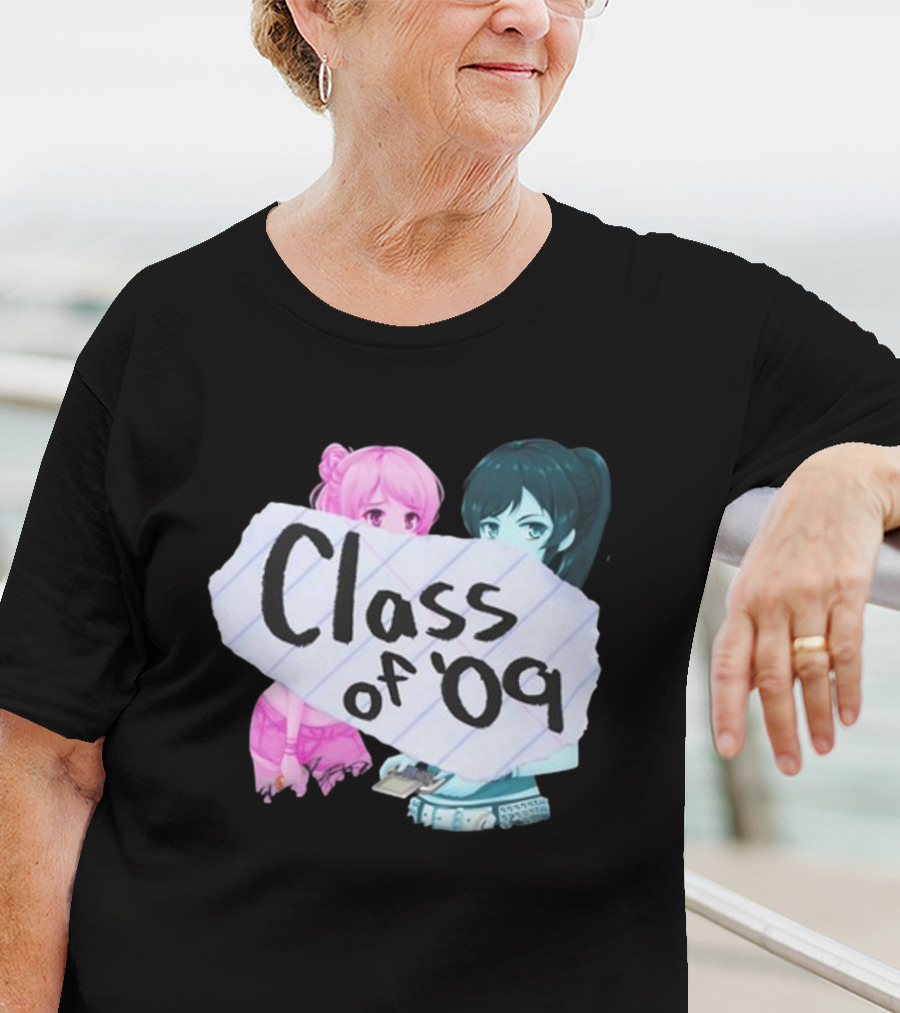 Class Of '09 Elsie Lovelock Color Girl Anime Style Duo T-Shirt