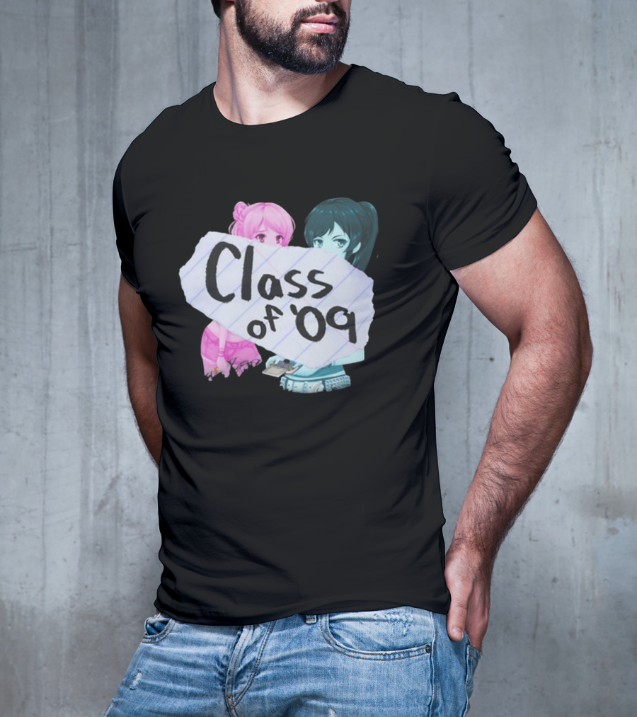 Class Of '09 Elsie Lovelock Color Girl Anime Style Duo T-Shirt