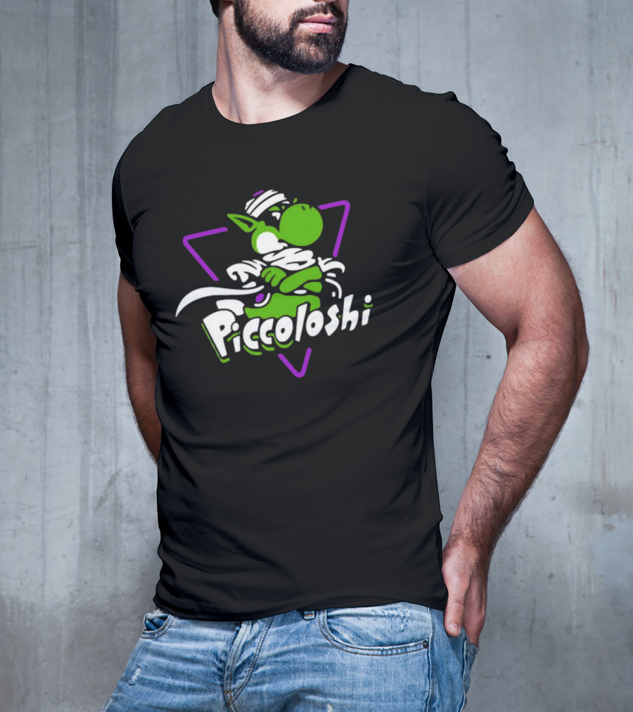 Piccoloshi 2.0 Sharkrobot Yoshi Dragonball Z Fusion Character T-Shirt