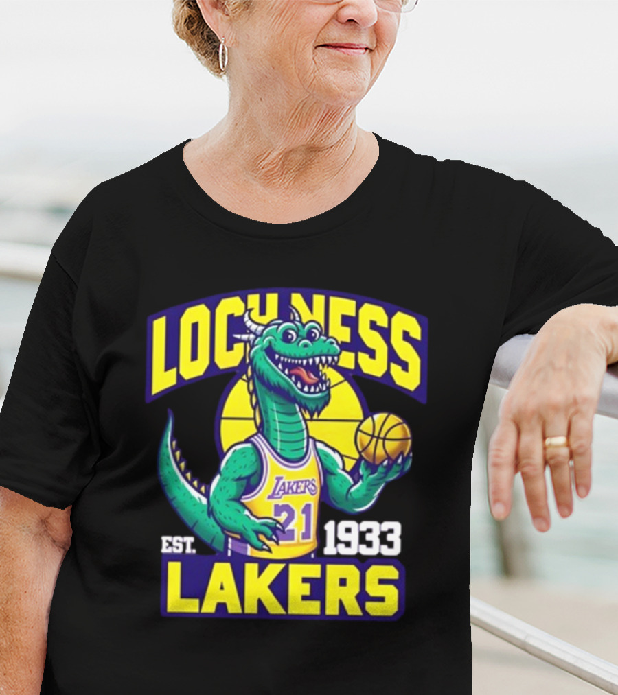 Loch Ness Lakers Basketball Dinosaur Est 1933 T-Shirt