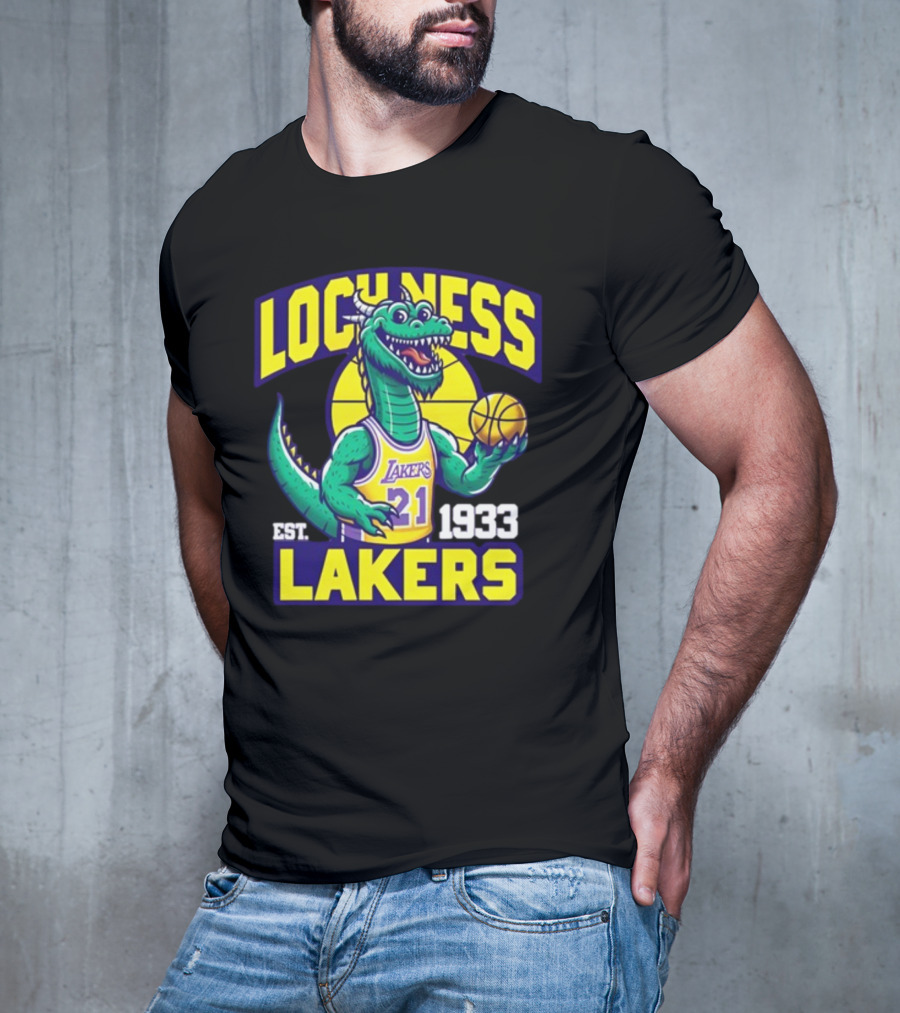 Loch Ness Lakers Basketball Dinosaur Est 1933 T-Shirt