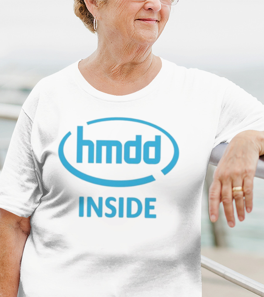 Hmdd Inside Logo Parody Dantebowe Wearing T-Shirt