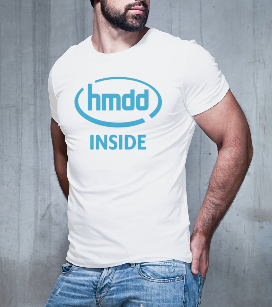 Hmdd Inside Logo Parody Dantebowe Wearing T-Shirt