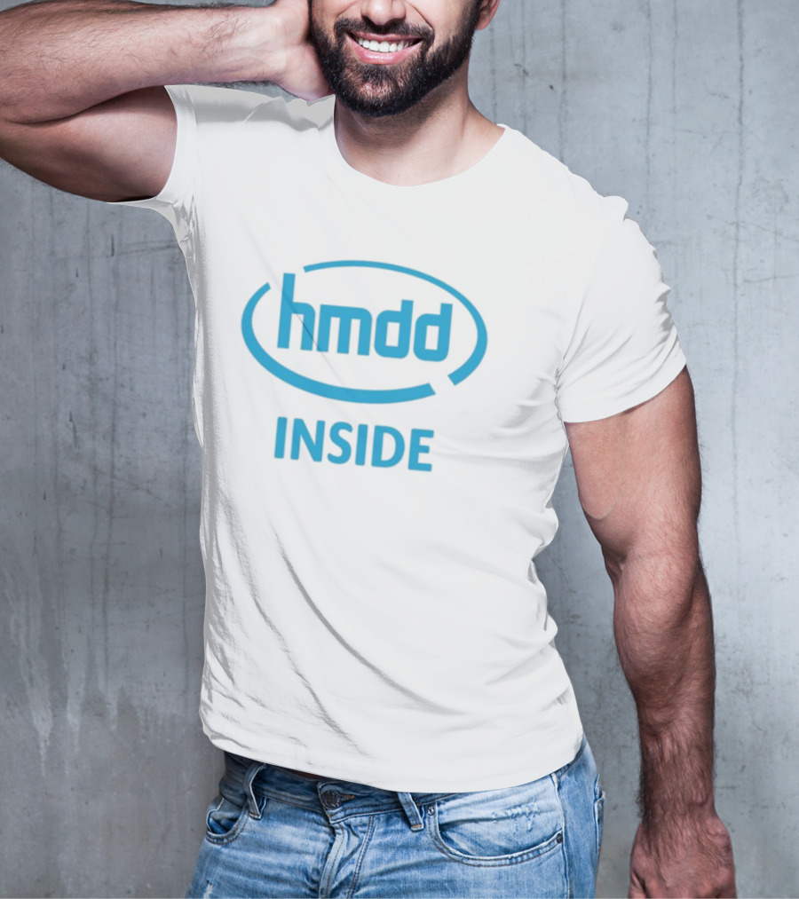 Hmdd Inside Logo Parody Dantebowe Wearing T-Shirt