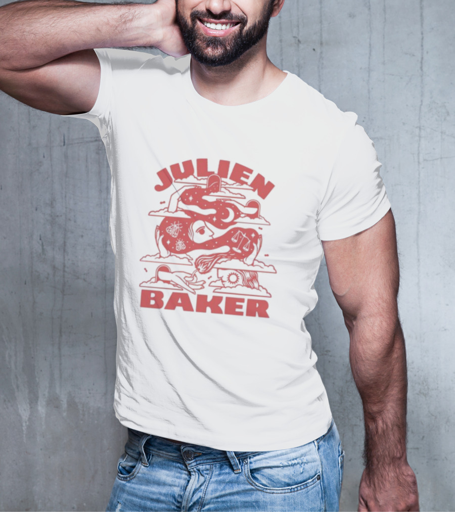 Julien Baker Surreal Cosmic Red T-Shirt