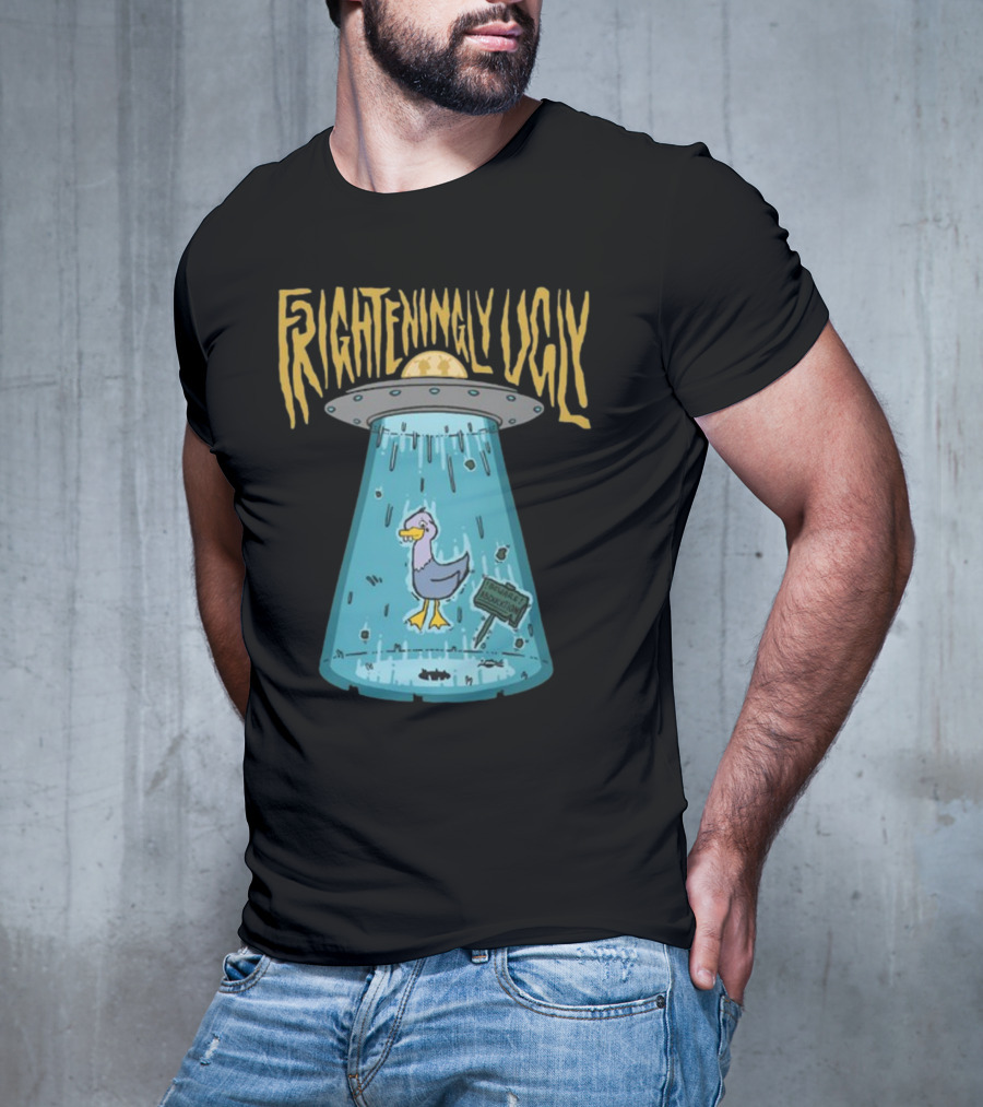 Foyesade Oluokun Frighteningly Ugly UFO Chicken Abduction T-Shirt