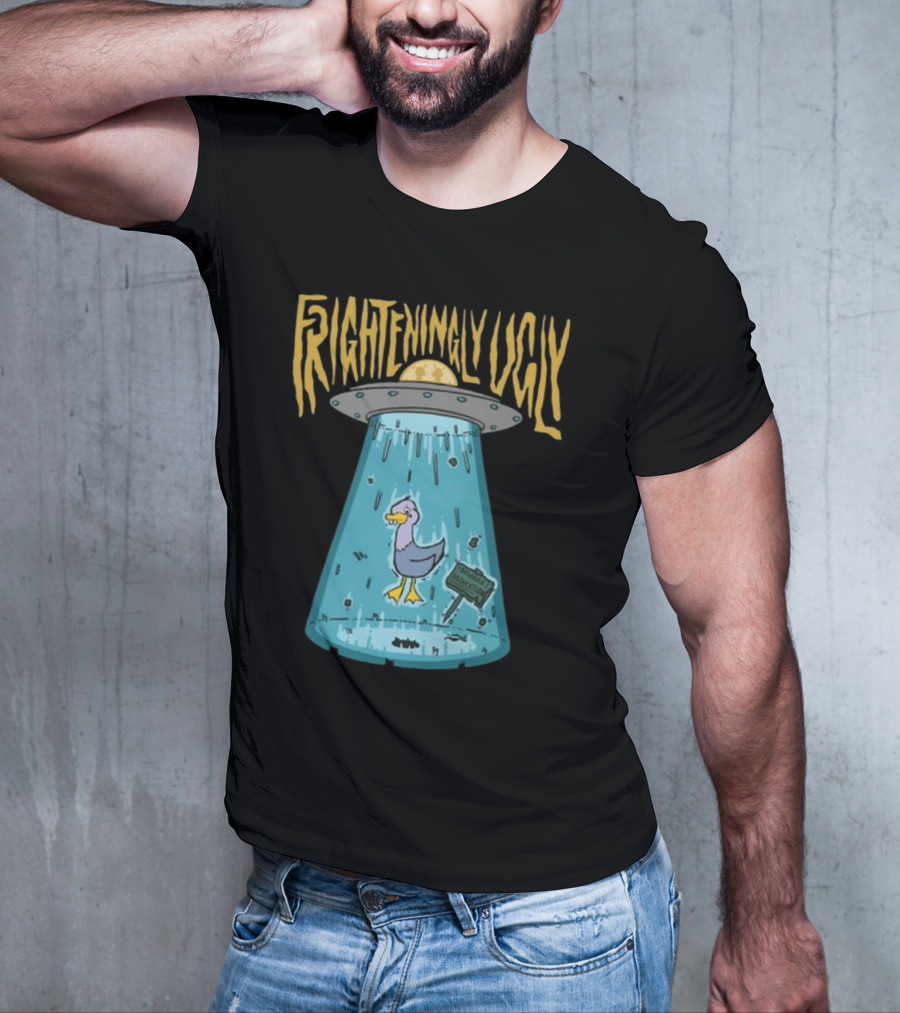 Foyesade Oluokun Frighteningly Ugly UFO Chicken Abduction T-Shirt