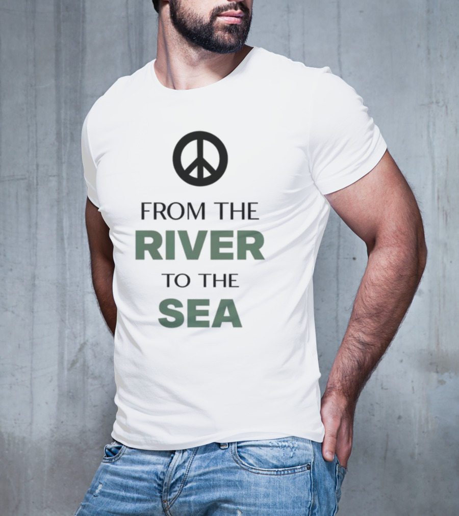 Peace Symbol From The River To The Sea T-Shirt