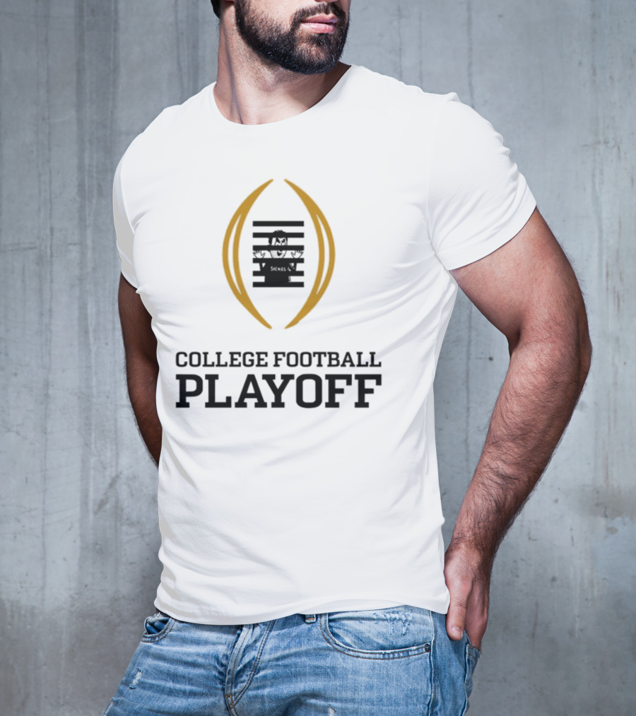 Prison College Football Playoff Behind Bars Concept T-Shirt