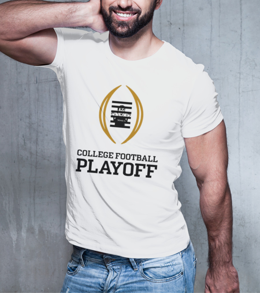 Prison College Football Playoff Behind Bars Concept T-Shirt