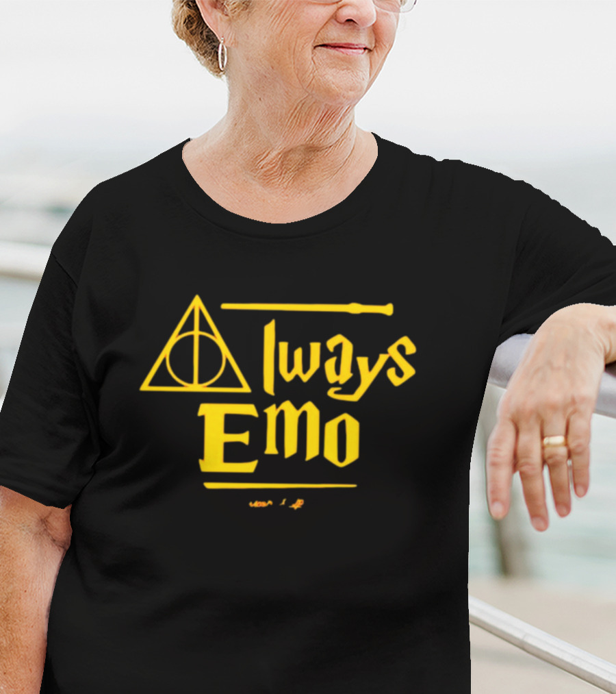 Always Emo Deathly Hallows Magic Wand T-Shirt